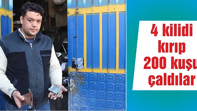 Güvenlik kamerasını bile çaldılar