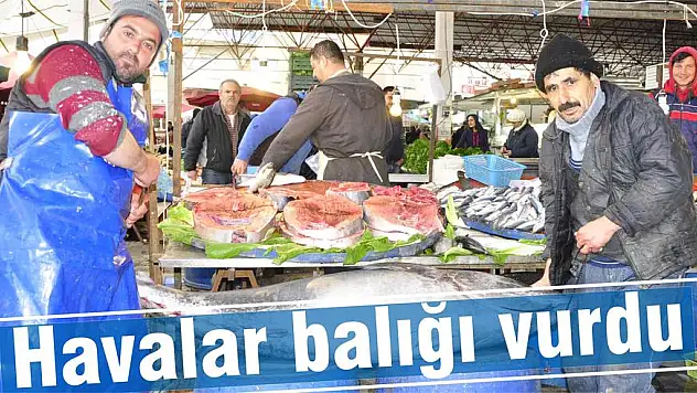 Havalar balığı vurdu