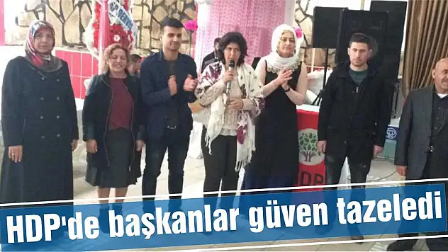 HDP’de başkanlar güven tazeledi