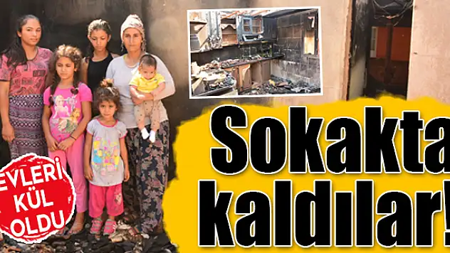 Herşeyi yanan aileden yardım çığlığı!