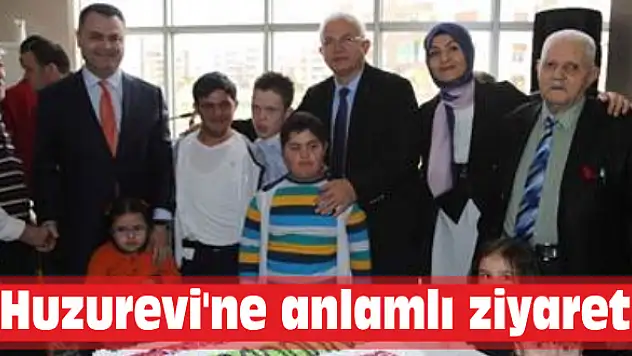 Huzurevi’ne anlamlı ziyaret