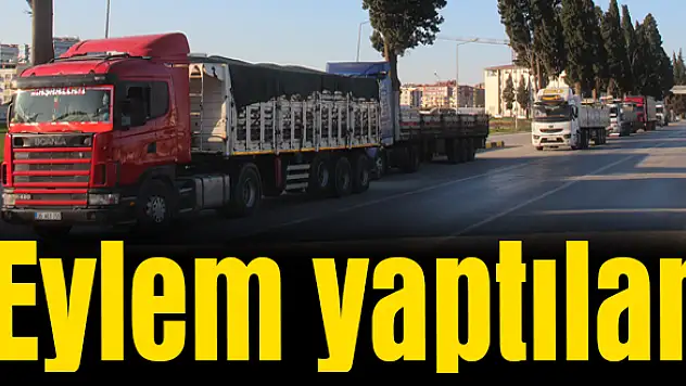 İlçe merkezinde konvoy yaptılar