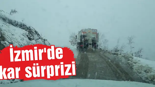 İzmir’de kar sürprizi
