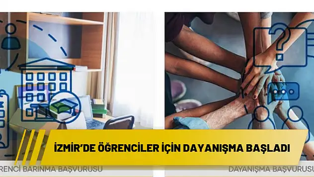 İzmir'de öğrenciler için dayanışma başladı