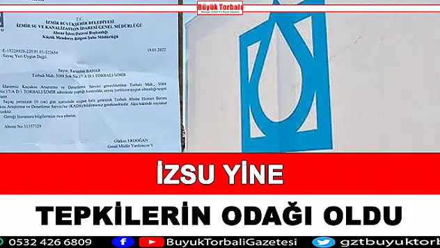 İZSU yine tepkilerin odağı oldu