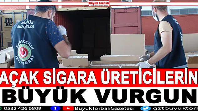 Kaçak sigara üreticilerine büyük vurgun