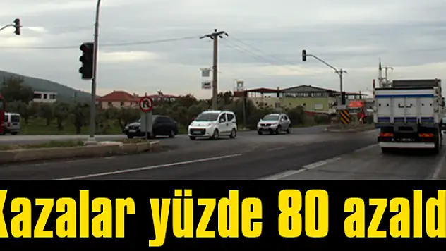 Kavşakta kazalar bitti