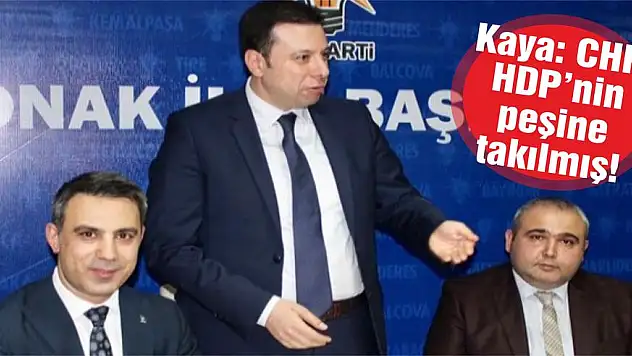 Kaya: CHP, HDP'nin peşine takılmış!