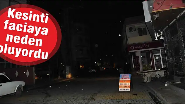 Kesinti faciaya neden oluyordu