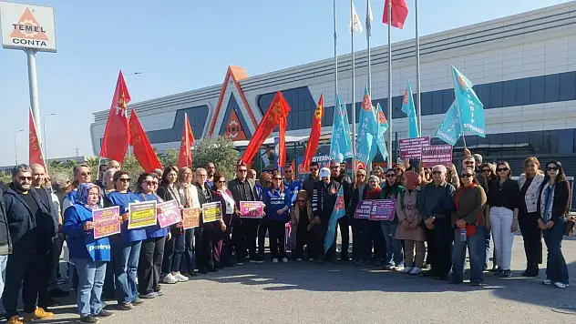 KESK İzmir Kadın Meclisi'nden Temel Conta işçilerine dayanışma