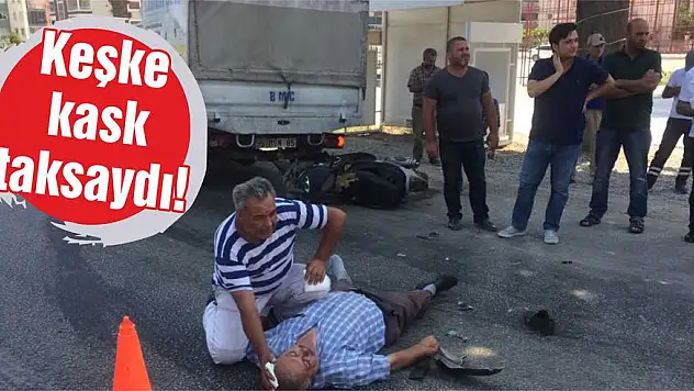 Keşke kask taksaydı!