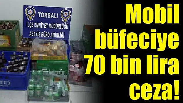 Kısıtlamada minibüste alkol satan büfeciye suçüstü!