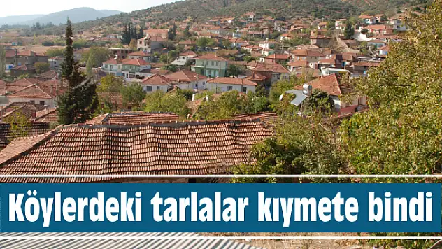 Köylerdeki tarlalar kıymete bindi
