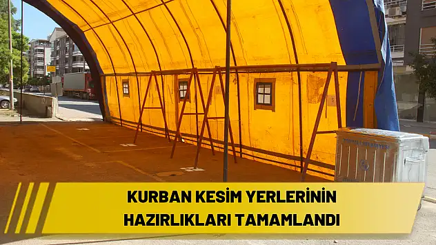 Kurban kesim yerleri bayrama hazırlandı