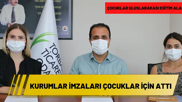 Kurumlar imzaları çocuklar için attı