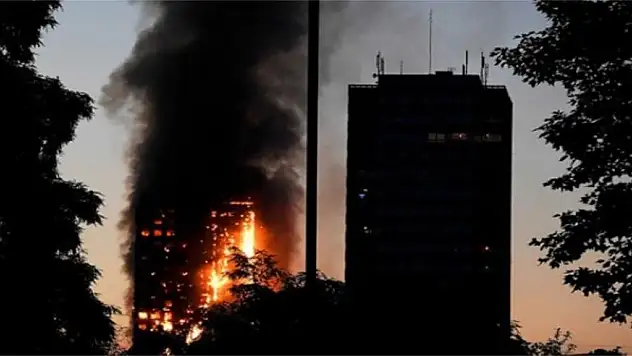Londra’da 27 katlı binada yangın dehşeti!