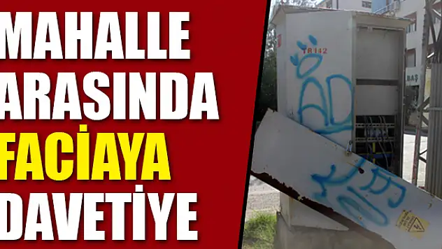 Mahalle sakinleri tedirgin