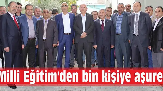 Milli Eğitim'den bin kişiye aşure