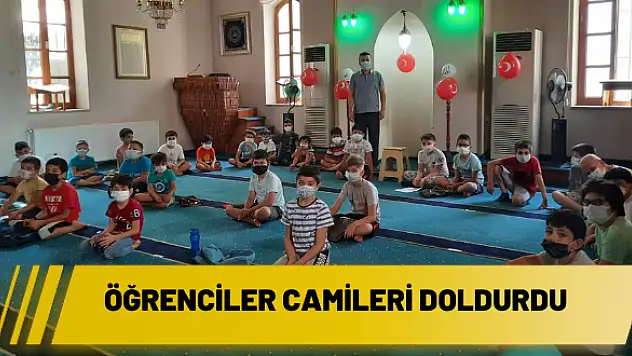 Öğrenciler camileri doldurdu