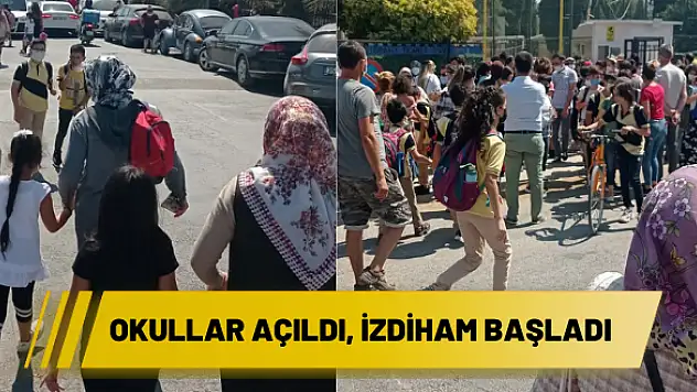 Okullar açıldı, izdiham başladı