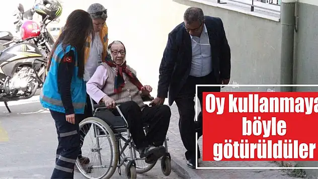 Oy kullanmaya böyle götürüldüler
