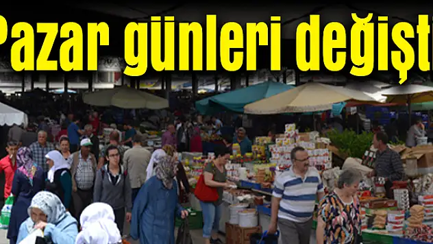 Pazar günleri değişti
