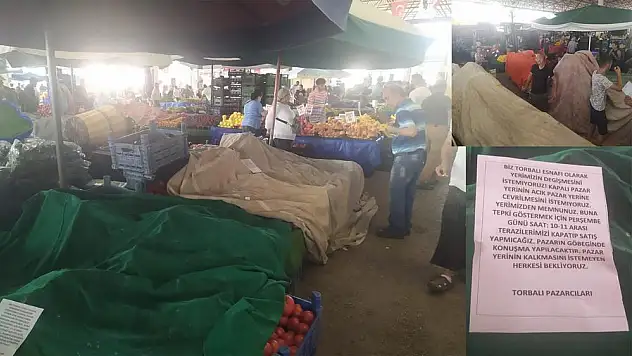 PAZARCI ESNAFI TEZGAH KAPATTI GREV YAPTI