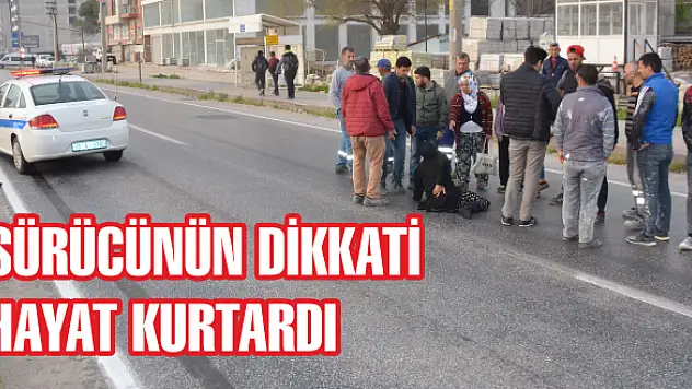 Polis arabası yayaya çarptı