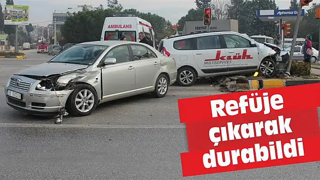 Refüje çıkarak durabildi