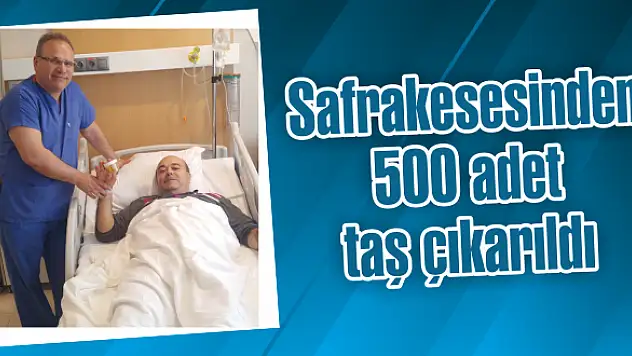 Safrakesesinden 500 adet taş çıkarıldı