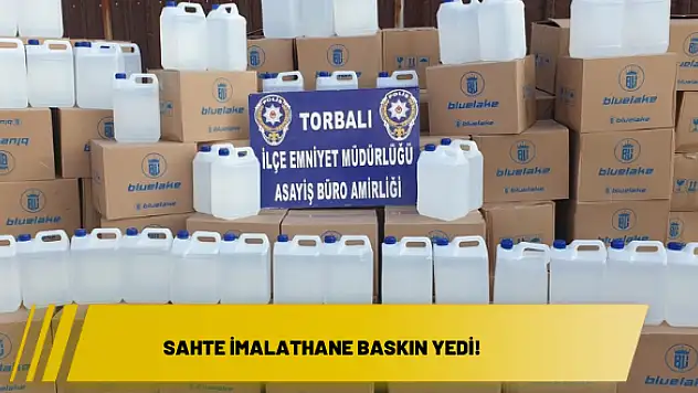 Sahte imalathane baskın yedi!