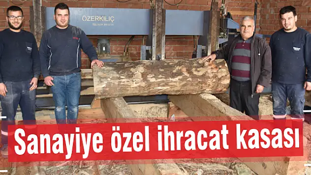 Sanayiye özel ihracat kasası