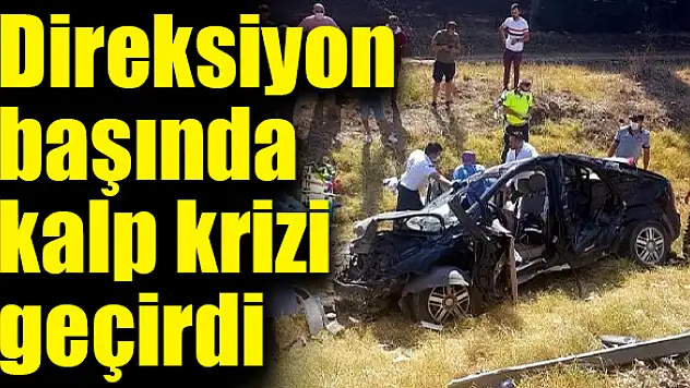 Şarampole yuvarlanan otomobilin sürücüsü öldü