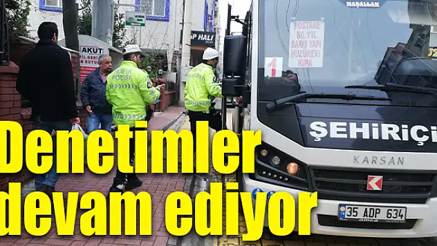 Şehir içi dolmuşlar denetlendi