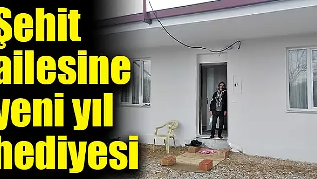 Şehit ailesine yeni yıl hediyesi