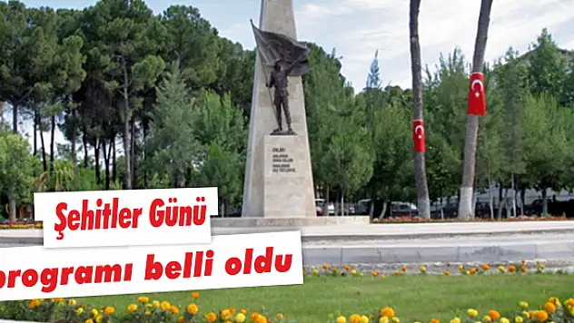 Şehitler Günü programı belli oldu