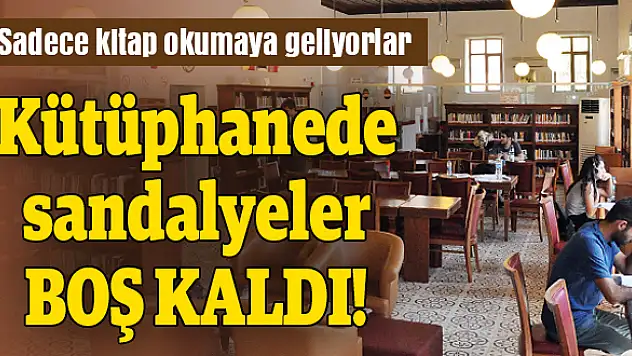 Sınavlar bitince yoğunluk azaldı