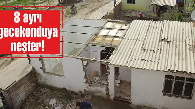 Sokak üzerine kaçak bina diktiler