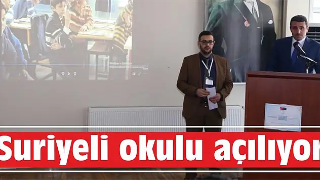 Suriyeli okulu açılıyor