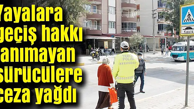 SÜRÜCÜLER DİKKAT! YAYALARA YOL VERİN