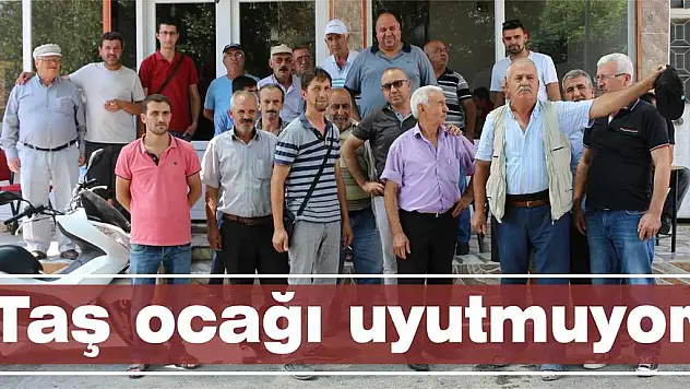 Taş ocağı uyutmuyor