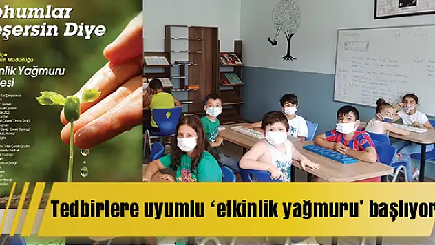 Tedbirlere uyumlu 'etkinlik yağmuru' başlıyor