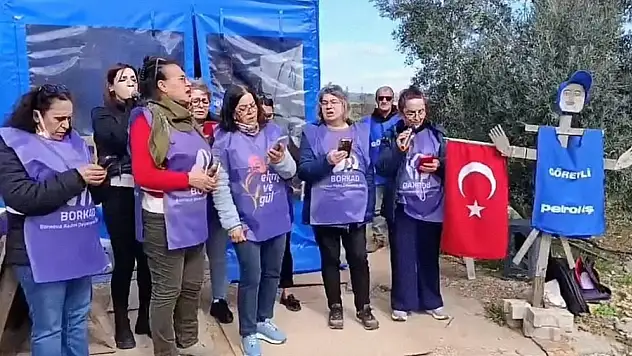 Temel Conta direnişine Bornovalı kadınlardan destek
