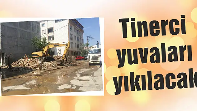 Tinerci yuvaları yıkılacak