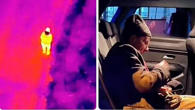 Tire'de kaybolan 87 yaşındaki adam termal dronla sağ bulundu