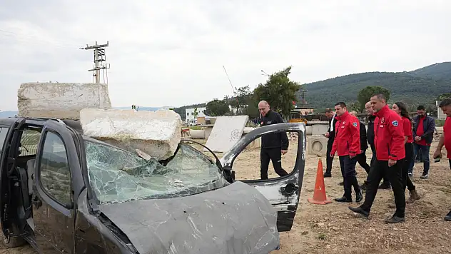 Torbalı'daki Enkaz Eğitim Sahası'na AFAD'tan ziyaret