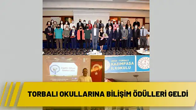 Torbalı okullarına bilişim ödülleri geldi