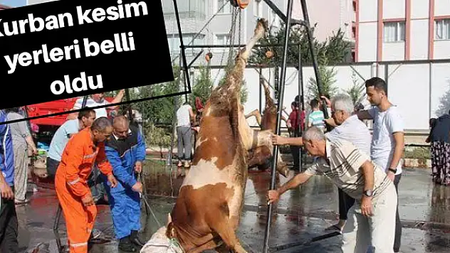 Torbalı’da kurban kesim yerleri belli oldu