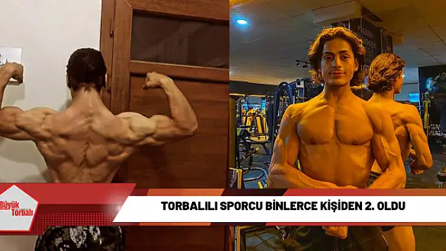 Torbalılı sporcu binlerce kişiden 2. oldu