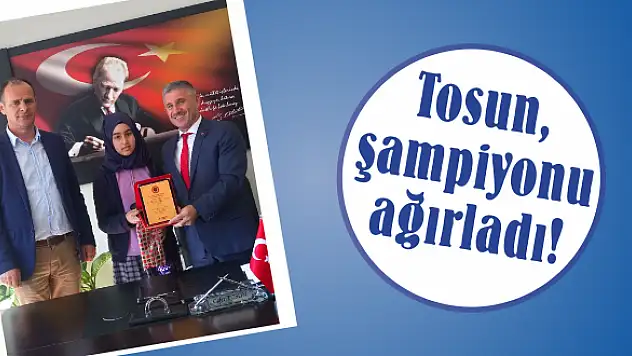 Tosun, şampiyonu ağırladı!